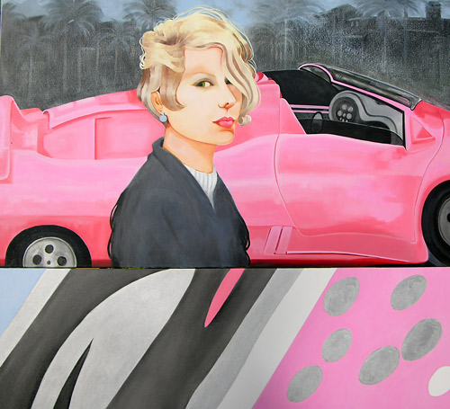 DESIRE AND THE PINK LAMBORGHINI by Cherie Bender