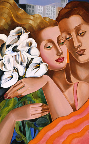 L'AMOUR WITH CALLA LILLIES by Cherie Bender